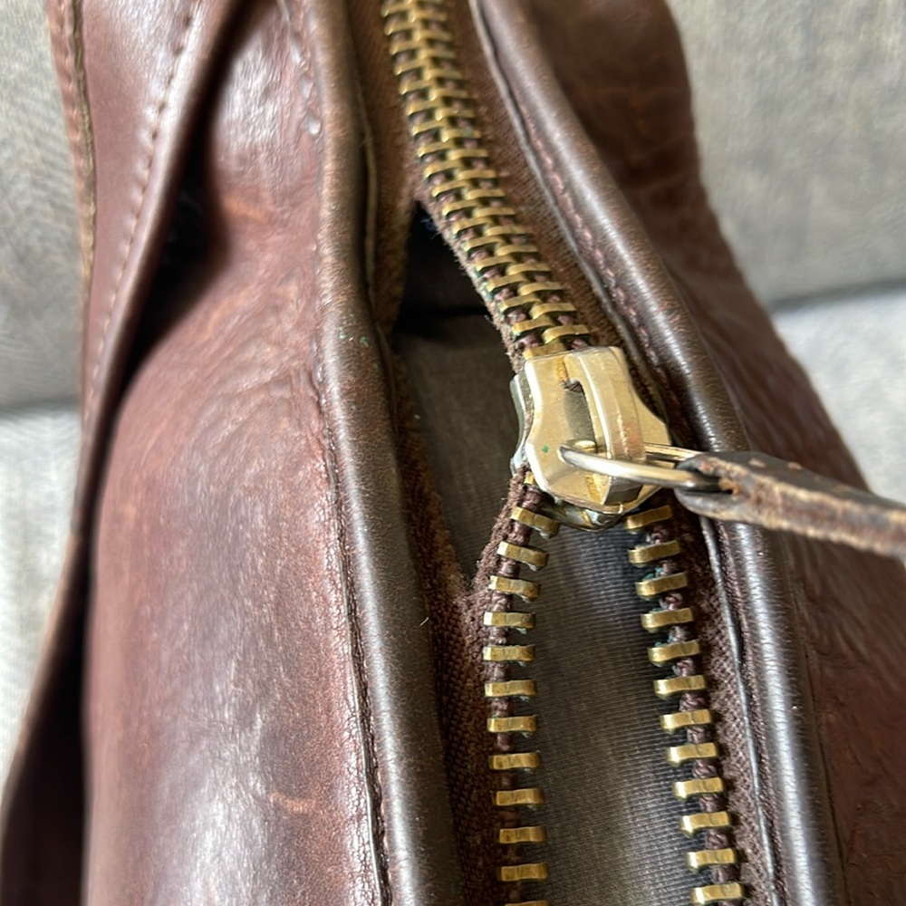 Coach Bleeker Vintage Brown Leather Bucket Crossbody Bag - Picture 13 of 16